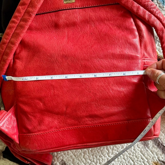 MCM Unisex Stark Leather Insignia Red Backpack - Picture 16 of 17